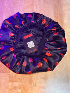 Red heart bonnet